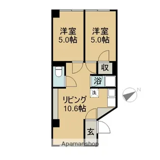 アピアハイツ【3階】の間取り