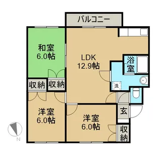 ともえハイツ【2階】の間取り