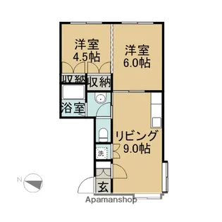 フィールエバンス【1階】の間取り
