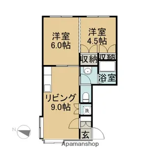 フィールエバンス【101号室】の間取り