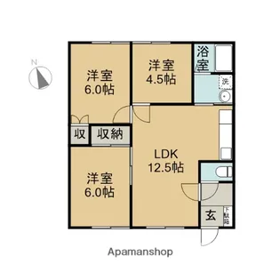ソラーナ【2号室】の間取り