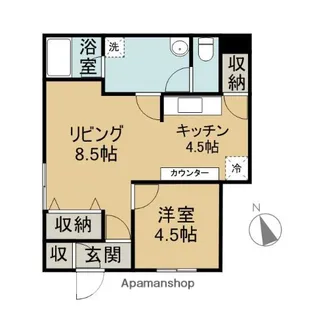 タウンハイツ【101号室】の間取り