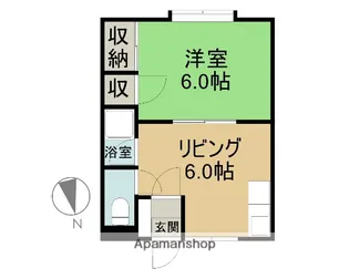 シルキー【206号室】の間取り