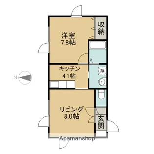 ZEUS【101号室】の間取り