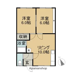 桐山マンション【16号室】の間取り