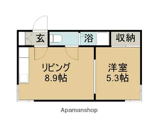 パークヒルズ【15号室】の間取り