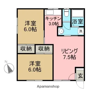 コメット21B【1階】の間取り