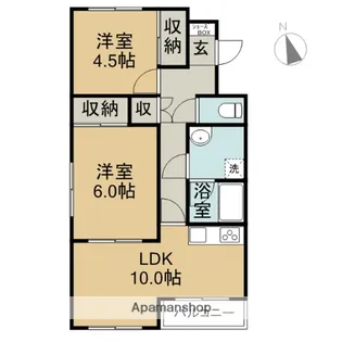 第2日新マンション【6階】の間取り