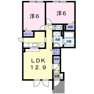 ベルメゾンB【1階】の間取り