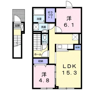 ビクトリー・B【2階】の間取り