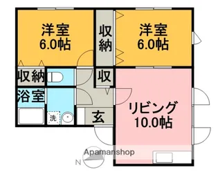 コーポフラワー【101号室】の間取り