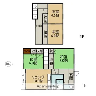 北海道滝川市泉町2丁目【一戸建】の間取り