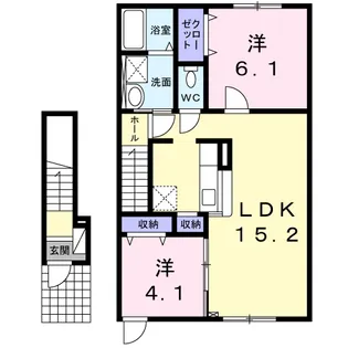 REVEⅠ【2階】の間取り