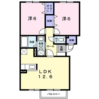 ベルグランデC【1階】の間取り