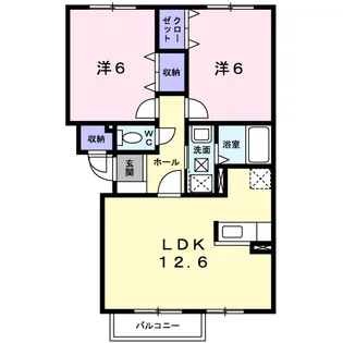 ベルグランデC【2階】の間取り