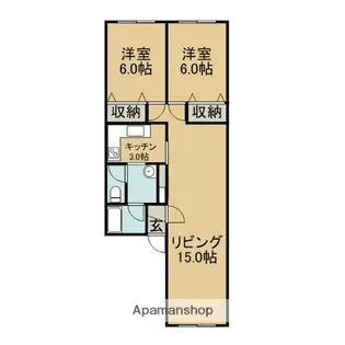 ピオーネ【101号室】の間取り