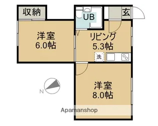 コーポSK【2階】の間取り