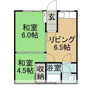 大坂マンション【2階】の間取り