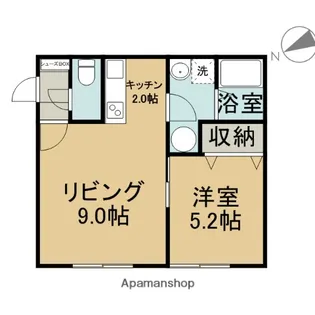 HAMPTON【2階】の間取り