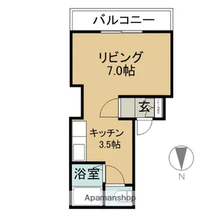 ディアコート【101号室】の間取り