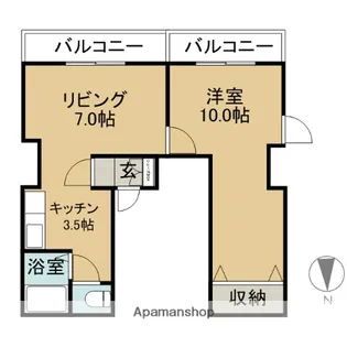 ディアコート【2階】の間取り