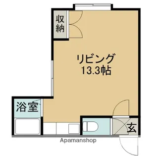 1Kの間取り画像