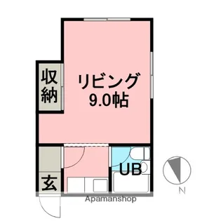 M・Oハイム【2-D号室】の間取り