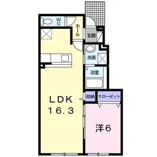 ディア パーク【1階】の間取り