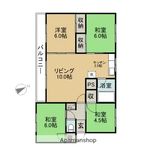 ルミエール有明B棟【1階】の間取り