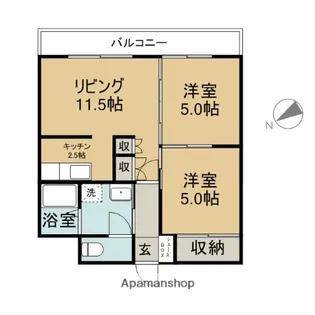 プレステージⅢ【2階】の間取り