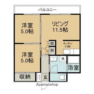 プレステージⅢ【2階】の間取り