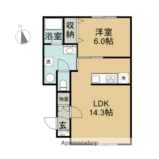 BLOOM A棟【1階】の間取り