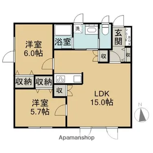 PENNY LANE【2階】の間取り