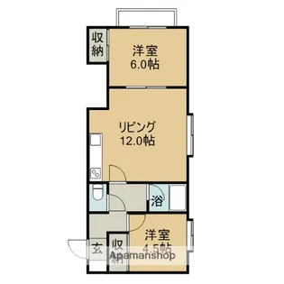 プレステージⅠ【107号室】の間取り