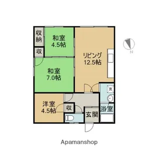 扇ハイツ【2階】の間取り