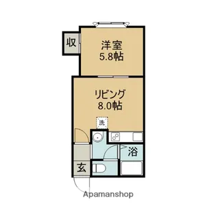シャトル88【106号室】の間取り