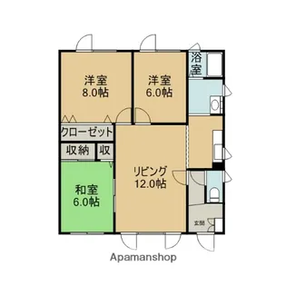ラ・パーズ【1階】の間取り