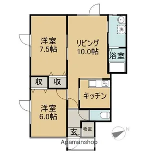 ポラリス【105号室】の間取り