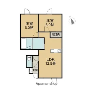 ルナクラリス【103号室】の間取り