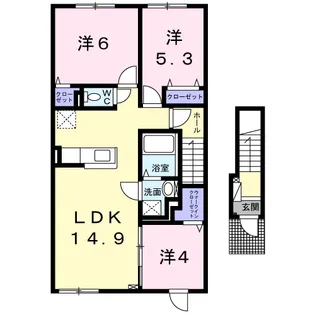 アポロ【2階】の間取り