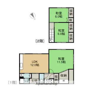 北海道歌志内市字歌神【一戸建】の間取り