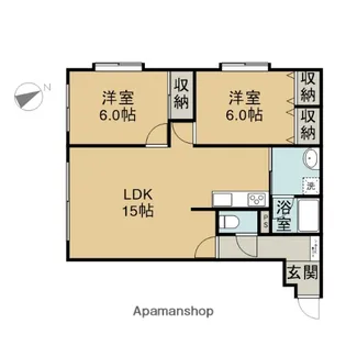 ABBEY ROAD【2階】の間取り