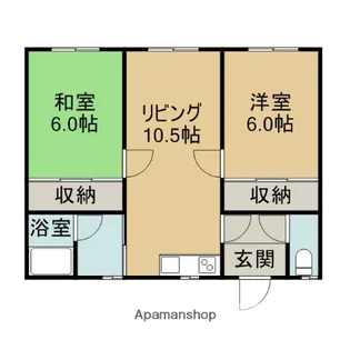 エルムハイツ【2階】の間取り