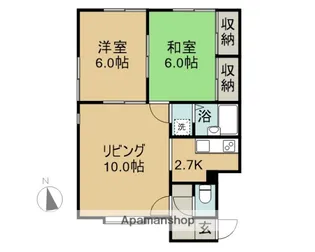 セブンマンション【202号室】の間取り