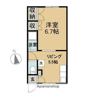 シティハイツ【2階】の間取り
