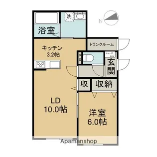 Dアザラシ【201号室】の間取り