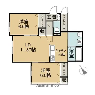 Dアザラシ【1階】の間取り