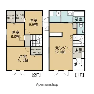 北海道芦別市本町【一戸建】の間取り