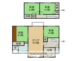 北海道滝川市有明町5丁目【一戸建】の間取り