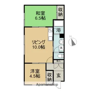 コーポアサヒⅡ【203号室】の間取り